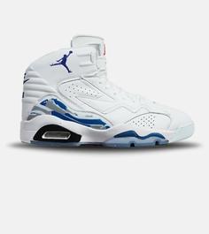 کفش کتانی ساقدار مردانه سفید آبی Nike air jordan 6 مدل 5933