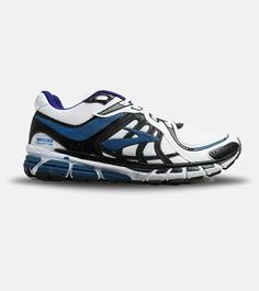 کفش کتانی بزرگ پا سفید آبی مشکی BROOKS adrenaline gts 22 مدل 6122