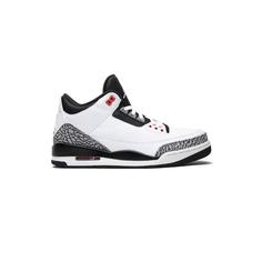 کتونی نایک ایرجردن 3 سفید سیمانی مشکی Nike Air Jordan 3 Retro Infrared 23