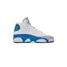 کتونی نایک ایرجردن 13 سفید آبی طوسی Nike Air Jordan 13 Retro GS Italy Blue