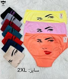 شورت نخی پشت چاپ چهره کد۲۱۸۰ سایز2XL👙 بسته 10 تایی