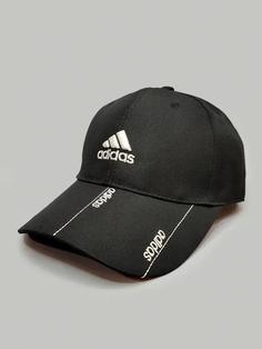 کلاه کپ کتان برند Adidas مشکی سفید کد 8716