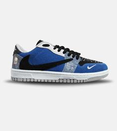 کفش کتانی مردانه آبی مشکی نایک NIKE travis scott مدل 6060