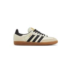 کتونی آدیداس سامبا کرم مشکی قهوه ای Adidas Samba OG Cream White Sand Strata