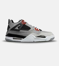 کتانی ساقدار بزرگ پا طوسی مشکی قرمز Nike air jordan 4 مدل 5641