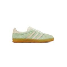 کفش آدیداس گزل سبز کرمی Adidas Gazelle Indoor Green Spark