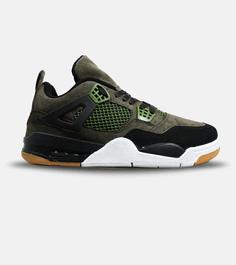 کتانی ساقدار بزرگ پا سبز مشکی Nike air jordan 4 مدل 6192