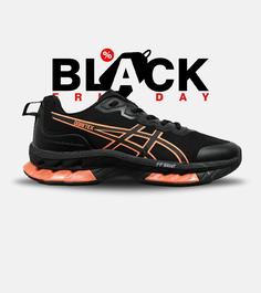 کفش کتانی مردانه مشکی نارنجی ASICS GORETEX مدل 5228