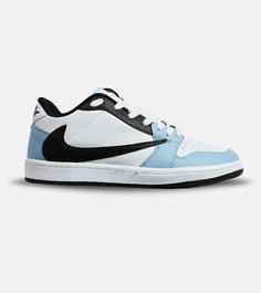 کفش کتانی مردانه مشکی سفید آبی نایک NIKE travis scott مدل 6058