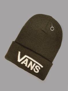 کلاه بافتنی رنگ سبز ارتشی طرح Vans کد 9699