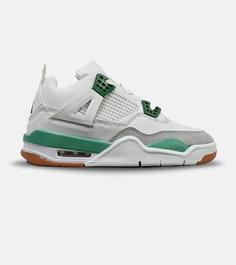 کتانی ساقدار زنانه و مردانه سفید طوسی سبز Nike air jordan 4 مدل 4829