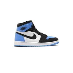 کفش نایک ایرجردن 1 ساق بلند مشکی سفید آبی Nike Air Jordan 1 Retro High OG UNC Toe