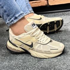 کتانی اسپرت مردانه مدل نایک NIKE رنگ کرم کد 41804