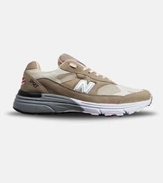 کفش کتانی بزرگ پا قهوه ای طوسی NEW BALANCE 993 مدل 5660