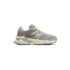 کتونی نیوبالانس 9060 کرم قهوه ای آبی New Balance 9060 Cherry Blossom Pack Mushroom