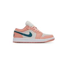 کفش نایک ایرجردن 1 ساق کوتاه صورتی کرم آبی Nike Air Jordan 1 Low Light Madder Root