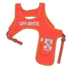 کیف جلیقه ای برزنتی نارنجی آف وایت off white