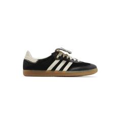 کتونی آدیداس سامبا ولز بانر مشکی سفید Adidas Samba Wales Bonner Pony Black