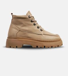 نیم بوت چرمی مردانه کرم Timberland مدل 4106