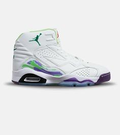 کفش کتانی ساقدار مردانه سفید سبز بنفش Nike air jordan 6 مدل 6043