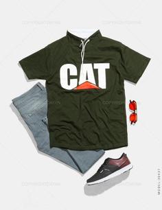 تیشرت مردانه Cat مدل 30437