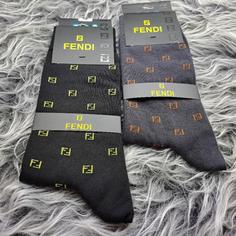 جوراب مردانه نخ پنبه FENDI