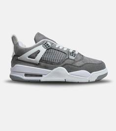 کتانی ساقدار بزرگ پا طوسی سفید Nike air jordan 4 مدل 6205