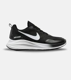 کفش کتانی مردانه و زنانه مشکی سفید Nike air zoom مدل 4546