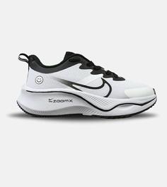 کفش کتانی بزرگ پا سفید مشکی NIKE zoom x smiley مدل 5952