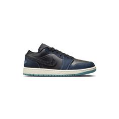 کفش نایک ایرجردن 1 ساق کوتاه آبی سورمه ای Nike Air Jordan 1 Low Snakeskin Midnight Navy