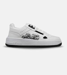 کفش کتانی مردانه سفید مشکی NIKE AirForce Draw مدل 5149