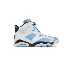 کتونی نایک ایرجردن 6 سفید آبی Nike Air Jordan 6 Retro UNC White