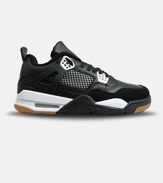 کتانی ساقدار بزرگ پا مشکی سفید Nike air jordan 4 مدل 6204