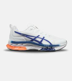 کفش کتانی مردانه سفید آبی ASICS GORETEX مدل 5225