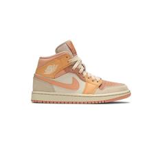 کتونی نایک ایرجردن 1 نارنجی صورتی Nike Air Jordan 1 Mid Orange Apricot