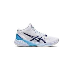 کفش والیبال اسیکس اسکای الیت سفید آبی Asics Sky Elite ff 2 White Blue