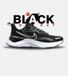 کفش کتانی مردانه و زنانه مشکی سفید NIKE zoom x مدل 5899