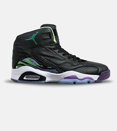 کفش کتانی ساقدار مردانه مشکی سبز بنفش Nike air jordan 6 مدل 6042