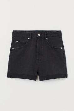 شلوارک جین زنانه - مشکی Women's denim shorts - black