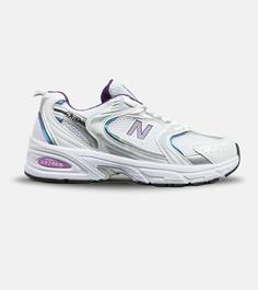 کفش کتانی مردانه و زنانه سفید آبی بنفش NEW BALANCE 530 مدل 5314