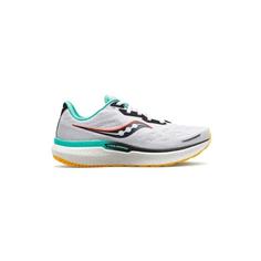 کتانی رانینگ ساکونی سفید فیروزه ای Saucony Triumph 19 White Yellow Green Black