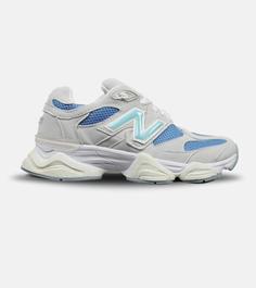 کفش کتانی زنانه طوسی آبی NEW BALANCE 9060 مدل 4672