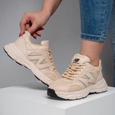 کفش و کتانی زنانه و دخترانه مدل نیوبالانس NEWBALANCE رنگ کرم کد A128