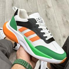 کفش و کتانی مردانه مدل آدیداس ADIDAS رنگ سفید نارنجی کد 99852