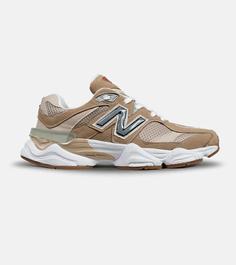 کفش کتانی مردانه و زنانه قهوه ای کرم طوسی NEW BALANCE 9060 مدل 5299