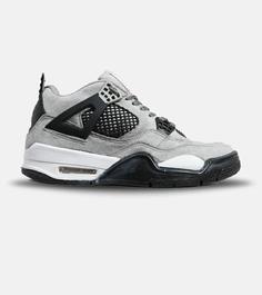 کتانی ساقدار مردانه طوسی مشکی Nike air jordan 4 مدل 5928