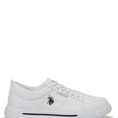 کتانی بدون ساق مردانه سفید برند u s polo assn MOZART 3 FX