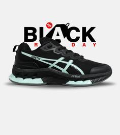 کفش کتانی مردانه مشکی سبز ASICS GORETEX مدل 5790