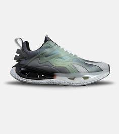 کفش کتانی مردانه سبز طوسی ADIDAS Customize Run مدل 6166