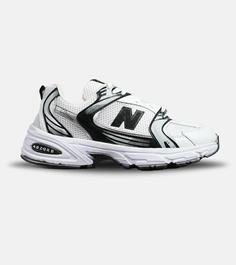 کفش کتانی مردانه و زنانه سفید طوسی مشکی NEW BALANCE 530 مدل 5638